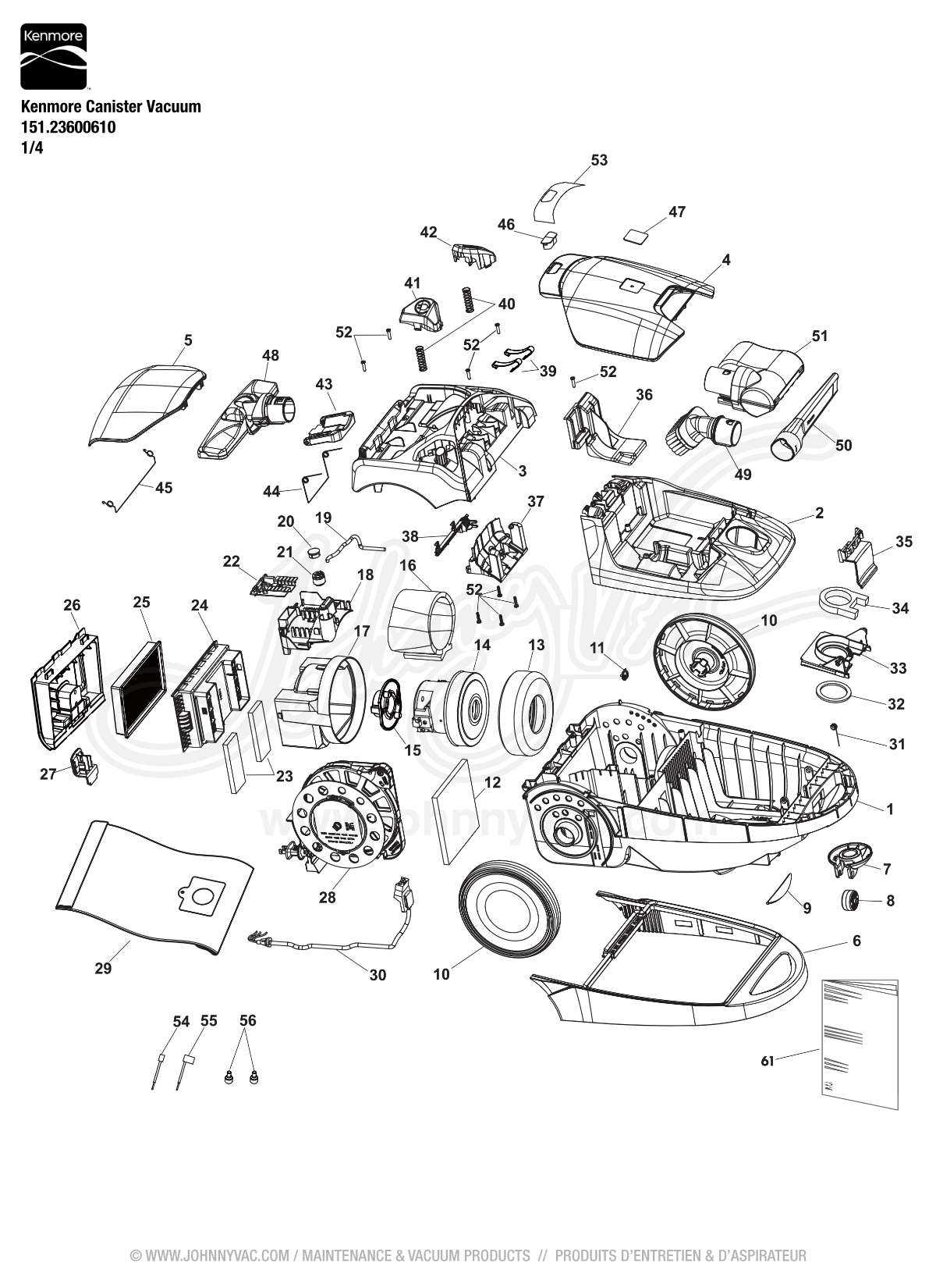 kenmore 600 washer parts diagram