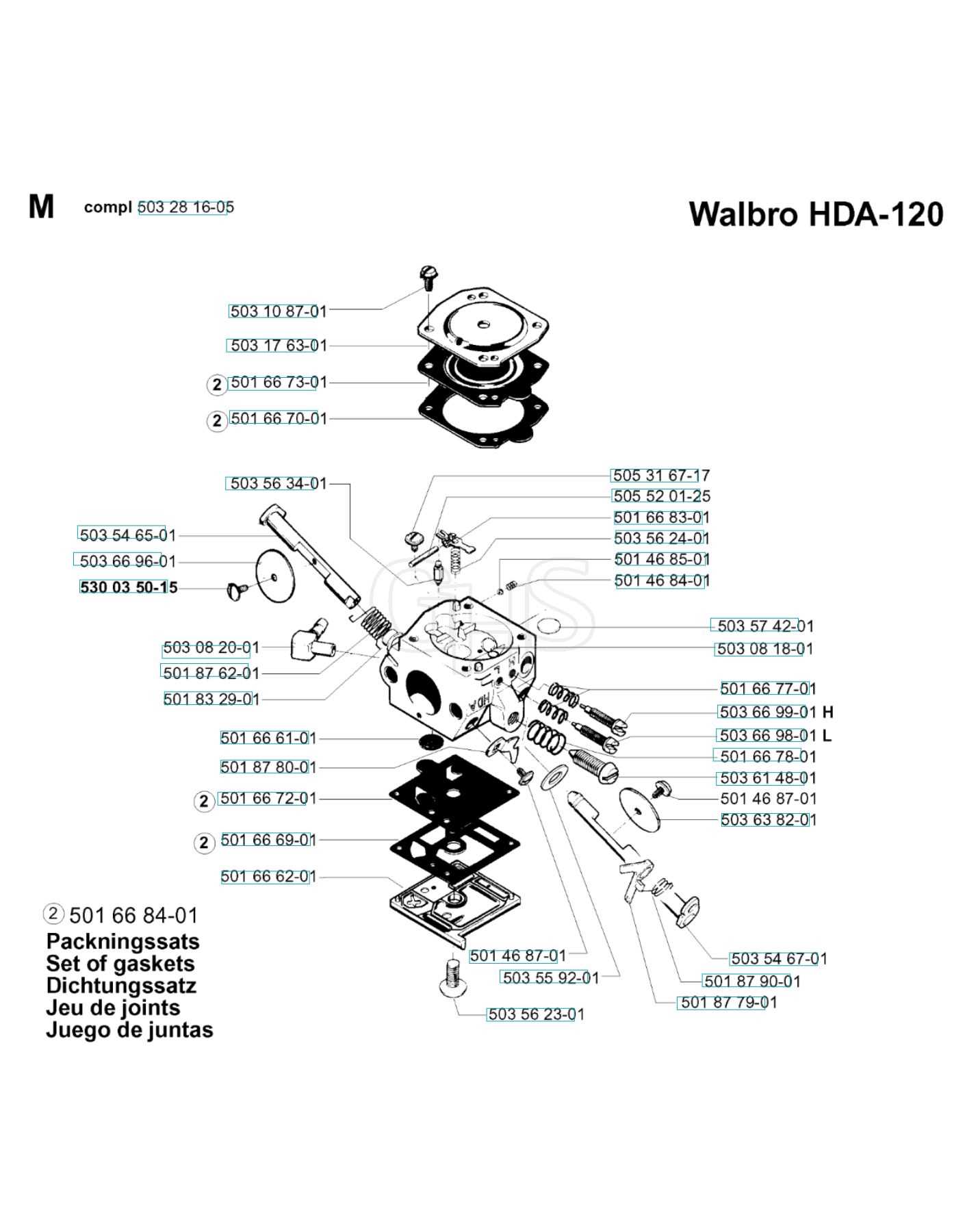 husqvarna 257 parts diagram