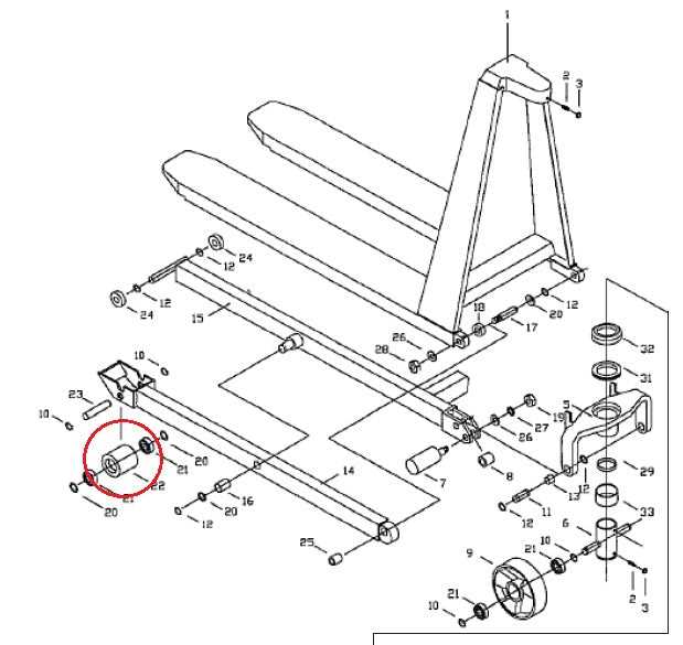 multiton pallet jack parts diagram