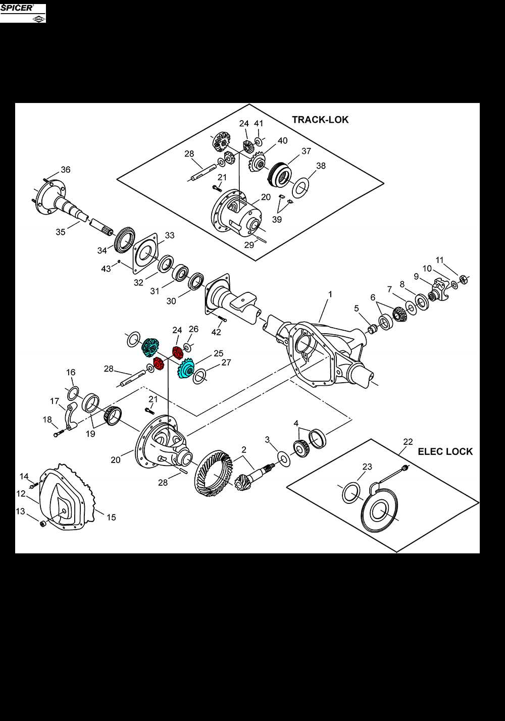 jeep axle parts diagram