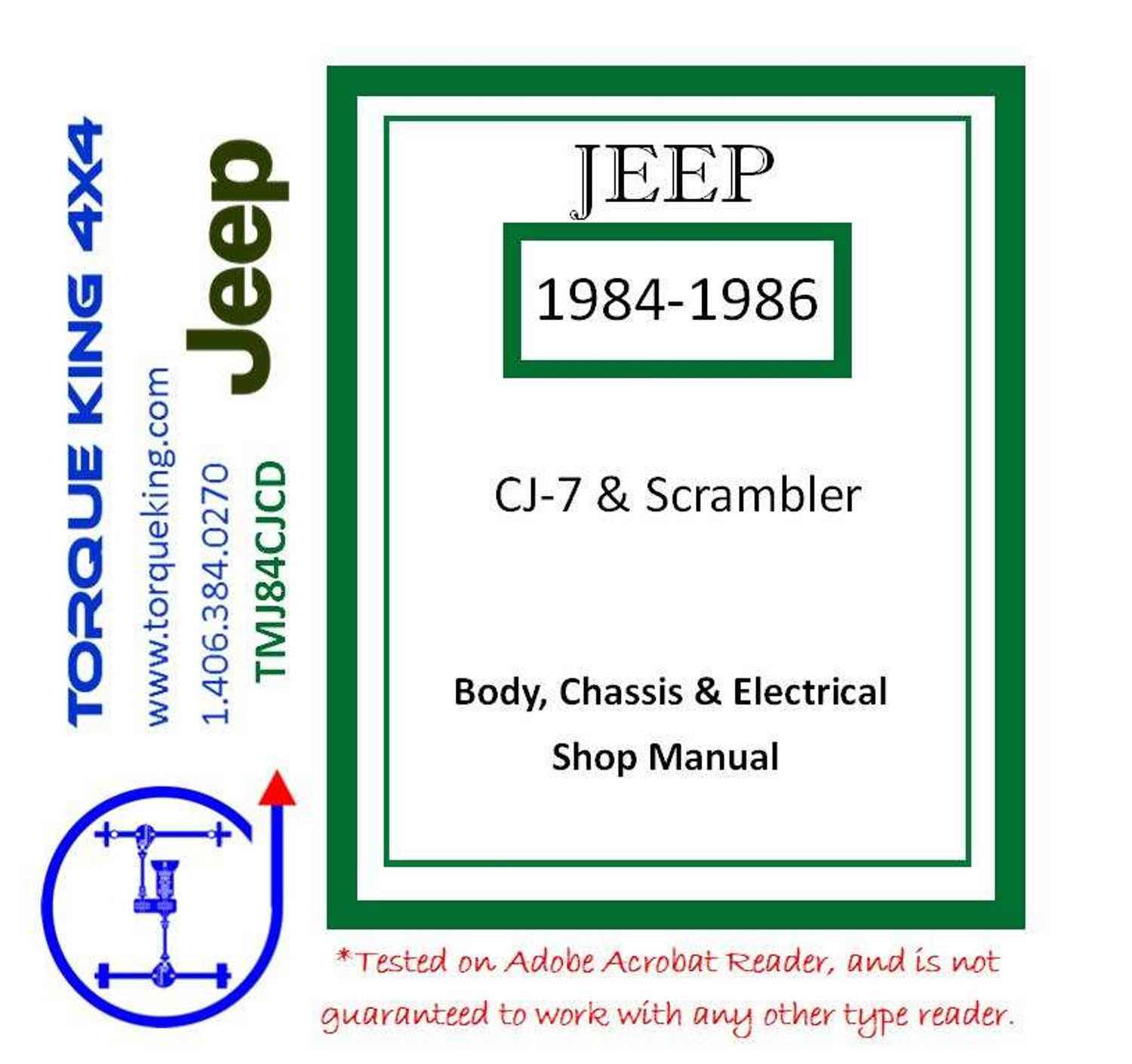 jeep cj7 body parts diagram