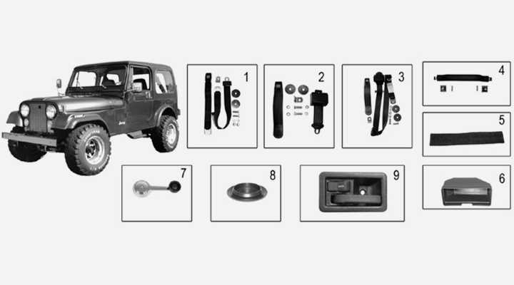 jeep cj7 body parts diagram