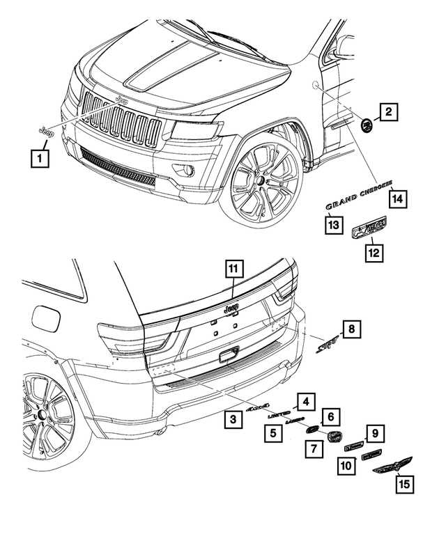 jeep grand cherokee parts diagram