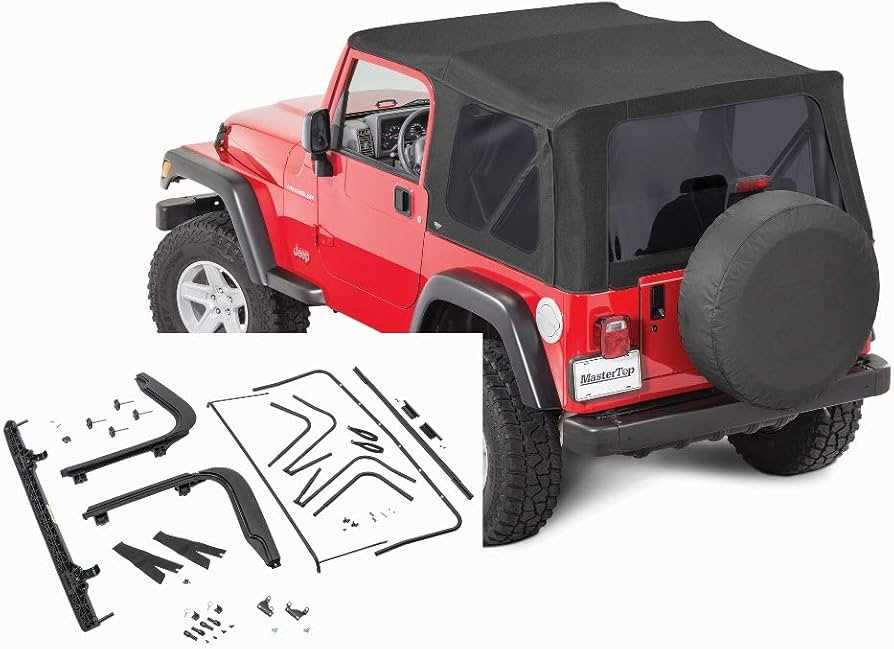 jeep wrangler jku soft top parts diagram