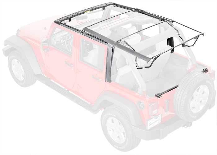 jeep wrangler soft top parts diagram