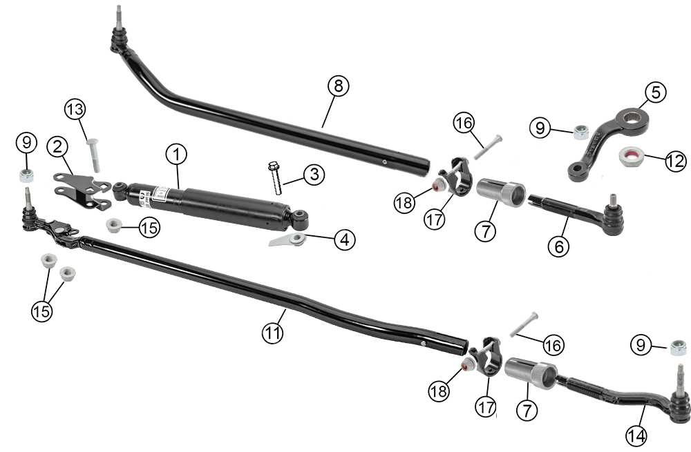 jeep xj steering parts diagram