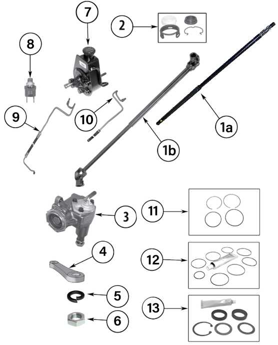 jeep yj steering parts diagram