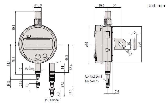 mitutoyo micrometer parts diagram