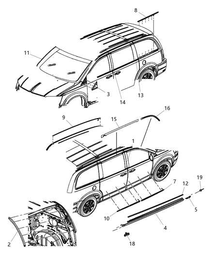 car parts diagram exterior