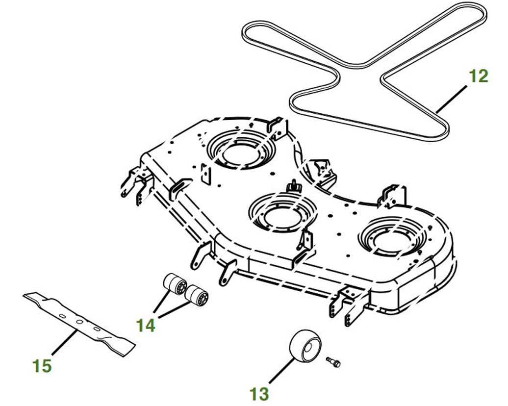 john deere mower deck parts diagram