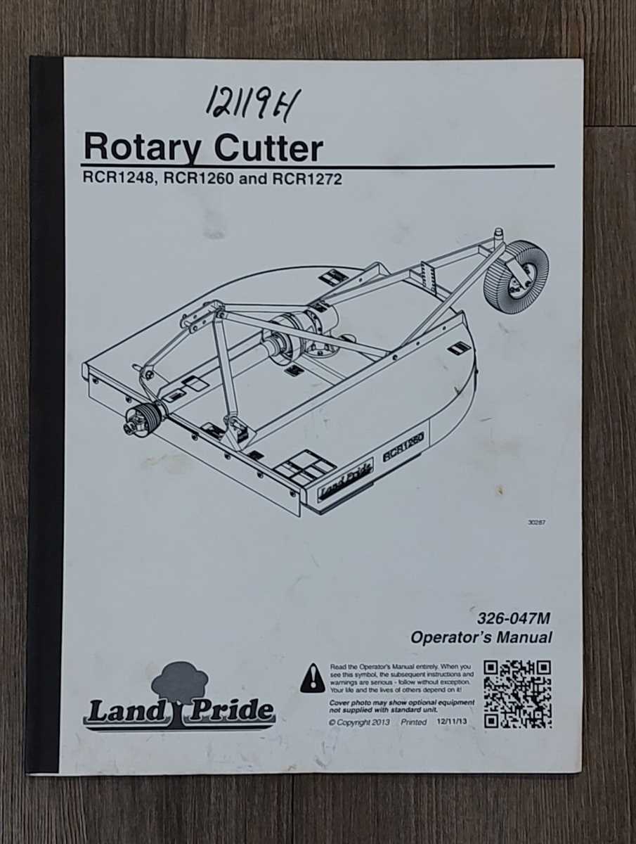 land pride finish mower parts diagram