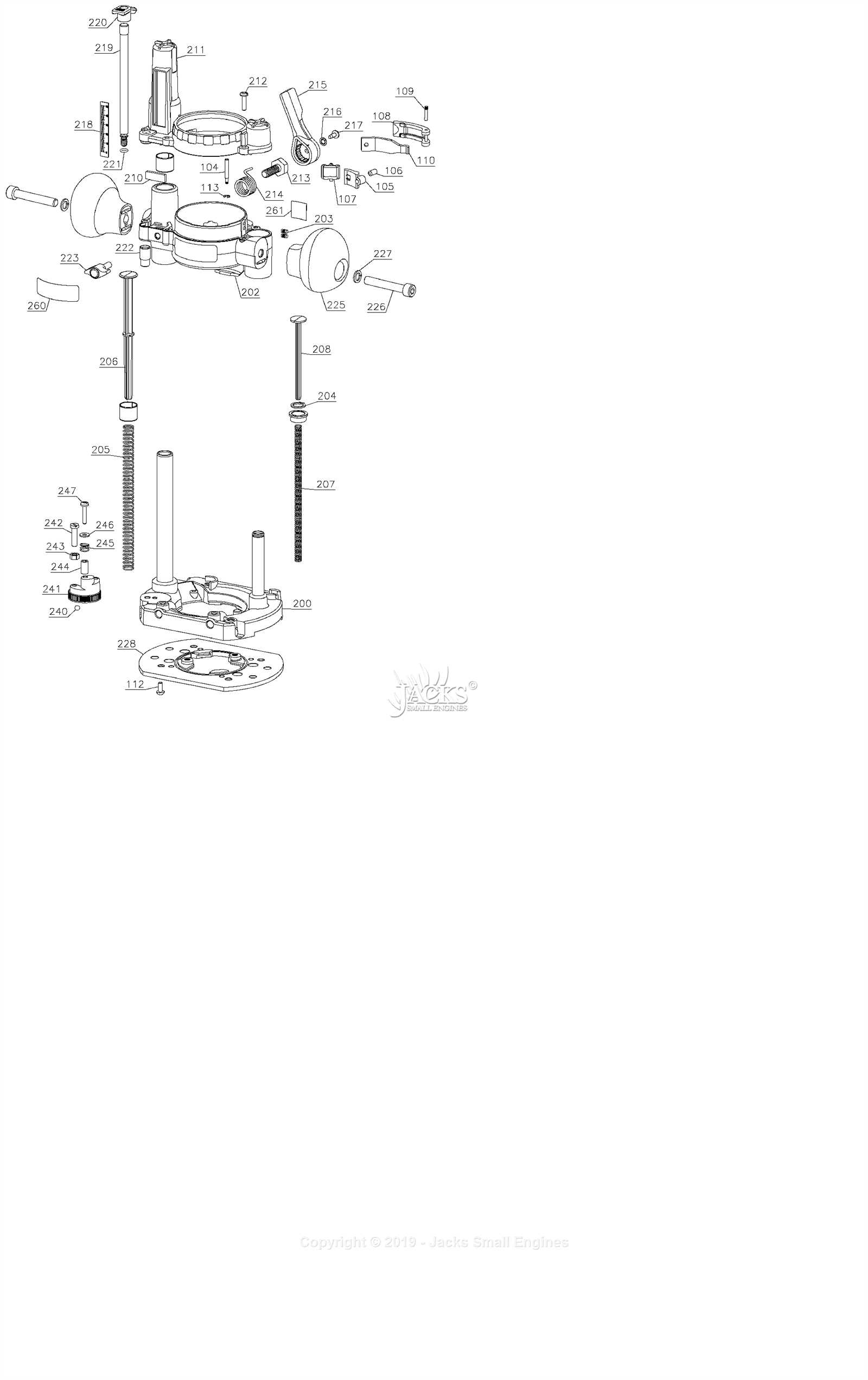 dewalt router parts diagram