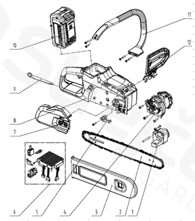 mcculloch chainsaw parts diagram