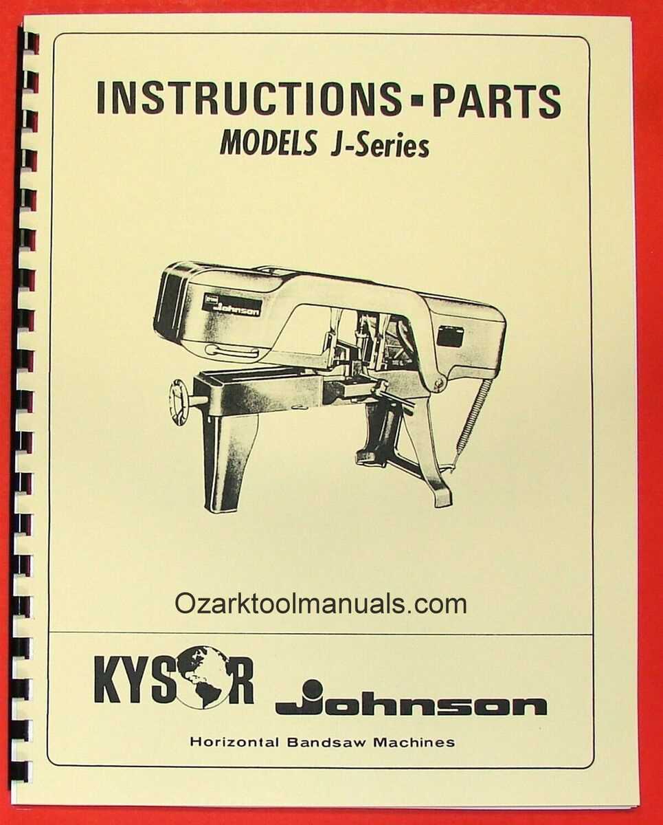 horizontal band saw parts diagram