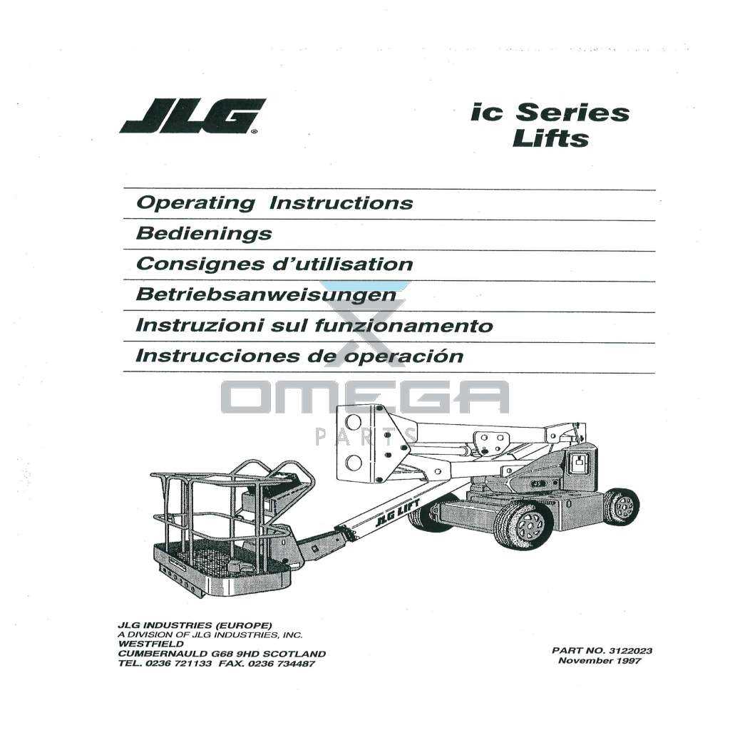 jlg boom lift parts diagram