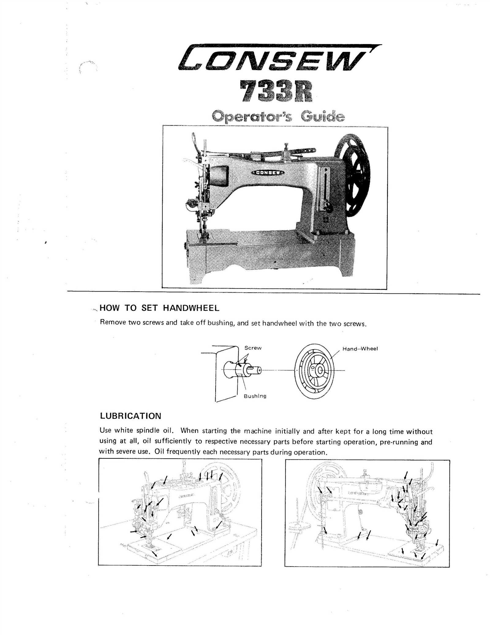 consew 206rb parts diagram