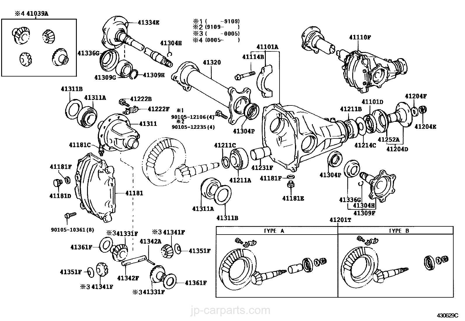 front differential parts diagram