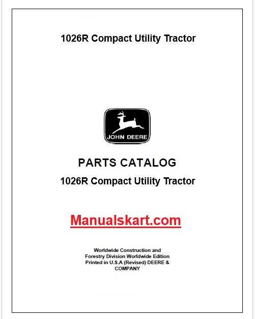 john deere 1026r parts diagram