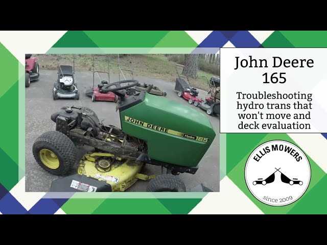 john deere 165 hydro mower deck parts diagram