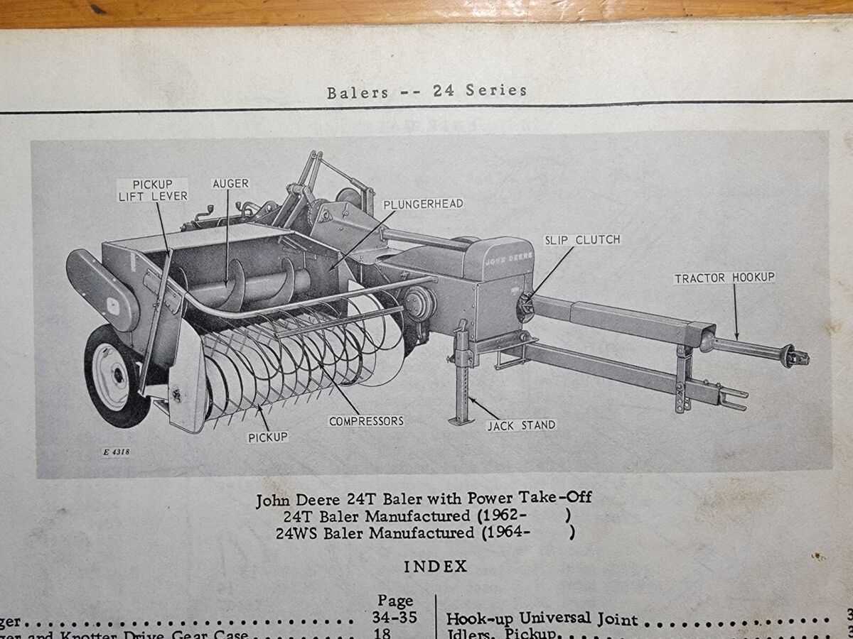 john deere 24t baler parts diagram