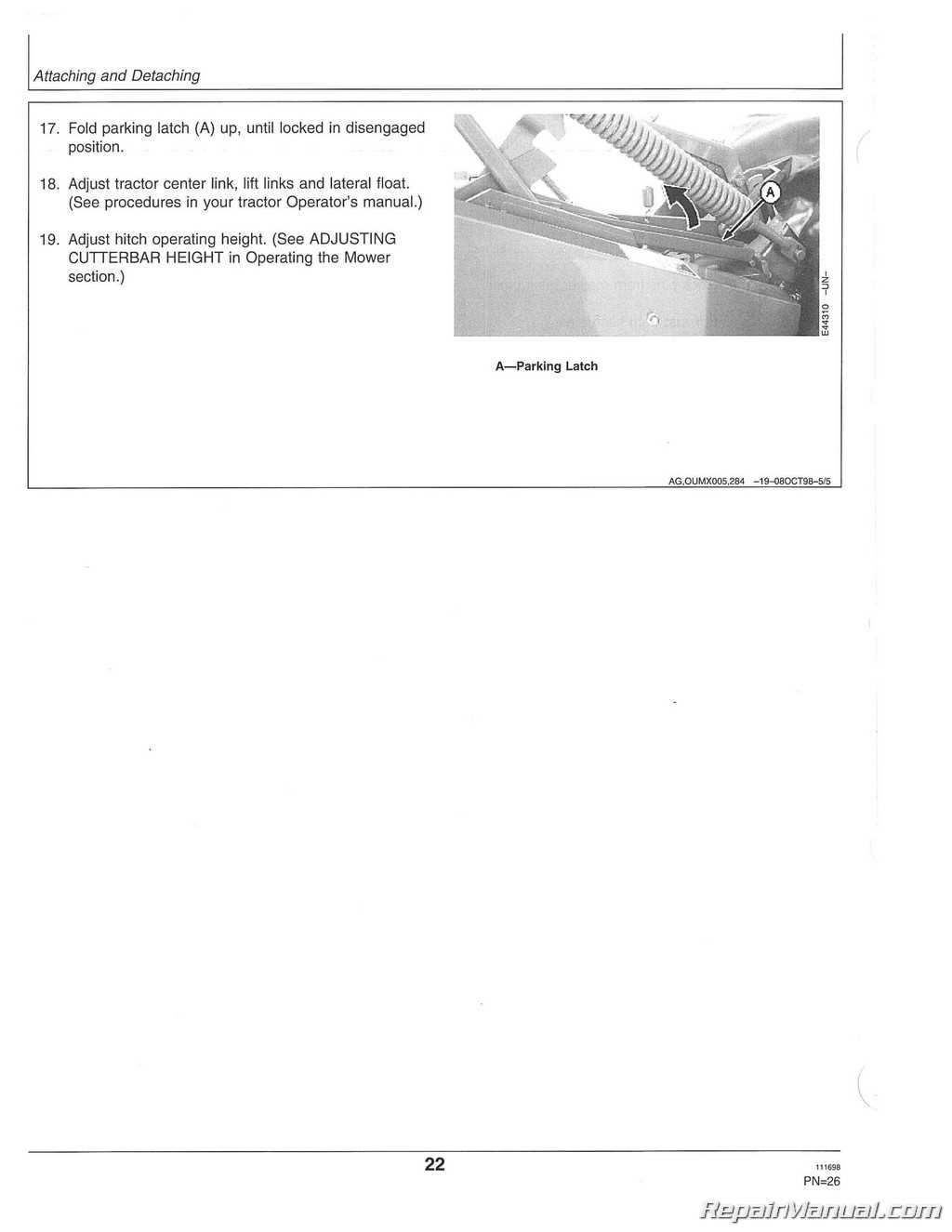 john deere 265 parts diagram