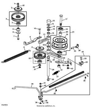 john deere 345 54 inch mower deck parts diagram