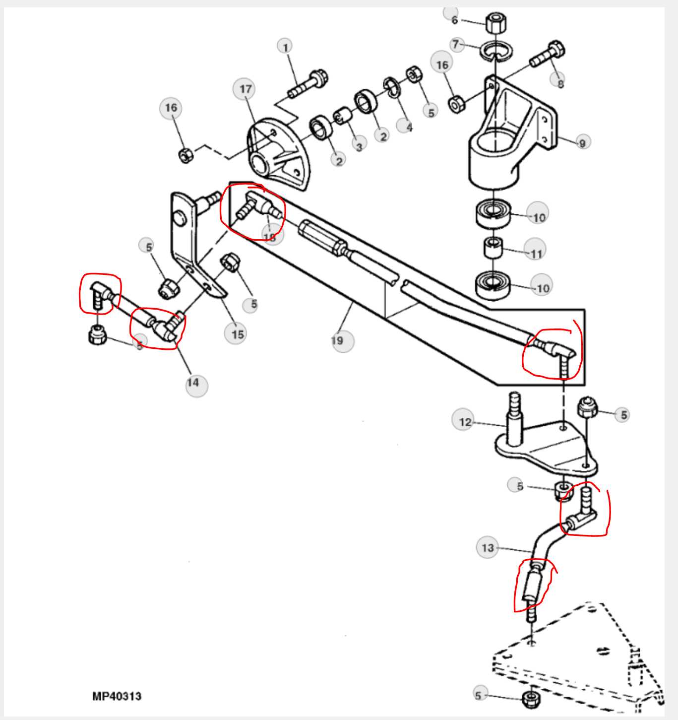 john deere 345 parts diagram