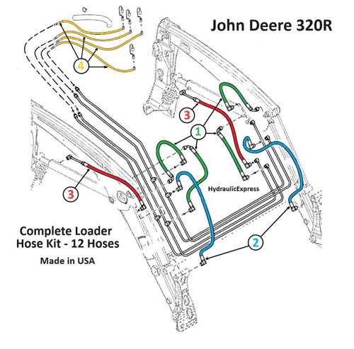 john deere 400x loader parts diagram