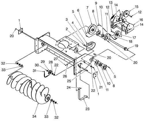 john deere 42 inch snow blower parts diagram