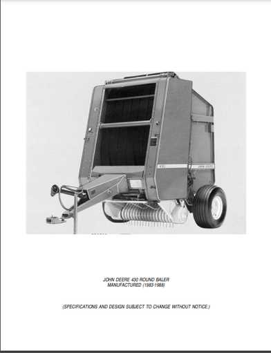 john deere 430 parts diagram