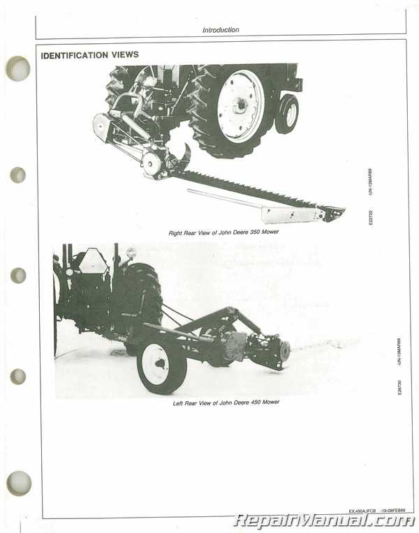 john deere 450 sickle mower parts diagram