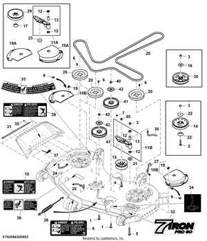 john deere 455 60 inch mower deck parts diagram