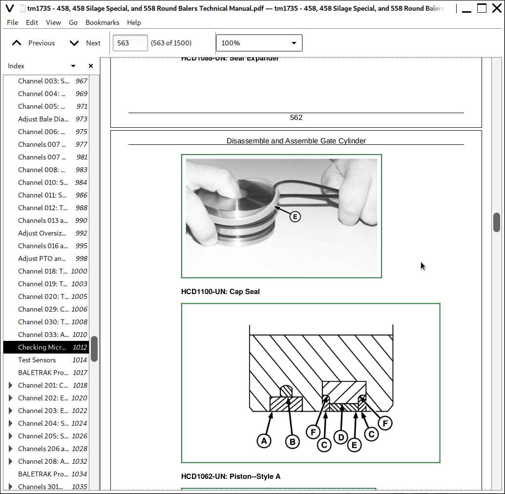 john deere 458 baler parts diagram