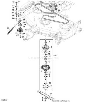 john deere 48 edge mower deck parts diagram