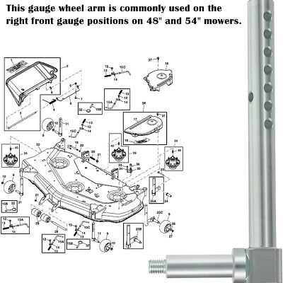 john deere 48c mower deck parts diagram