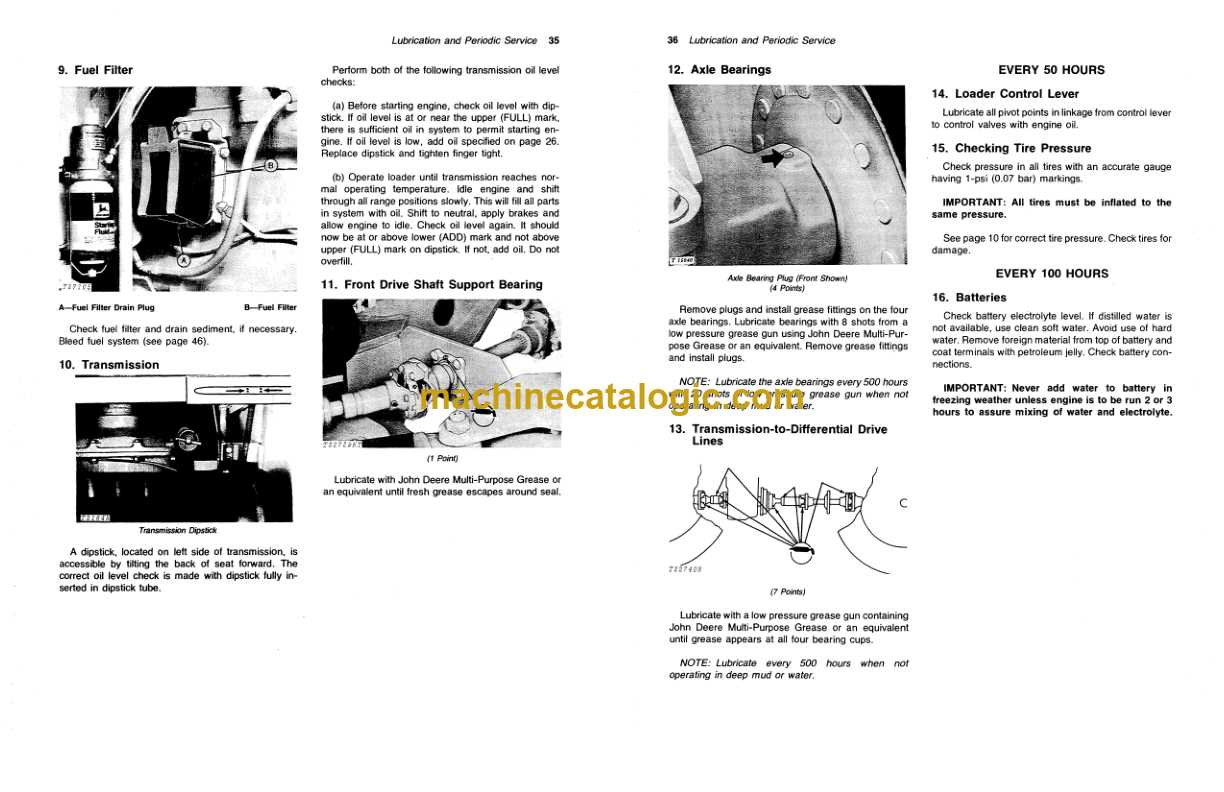 john deere 544b parts diagram