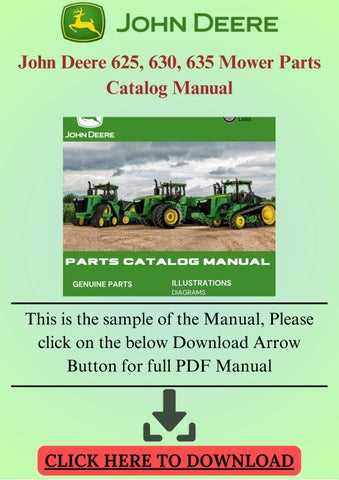 john deere 630 moco parts diagram