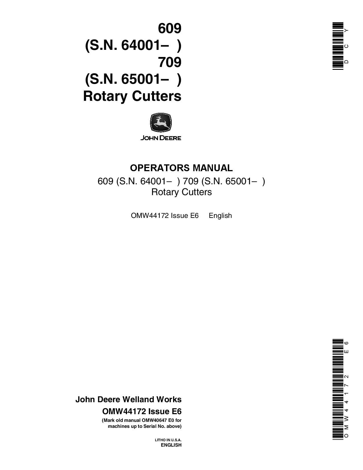 john deere 709 rotary cutter parts diagram