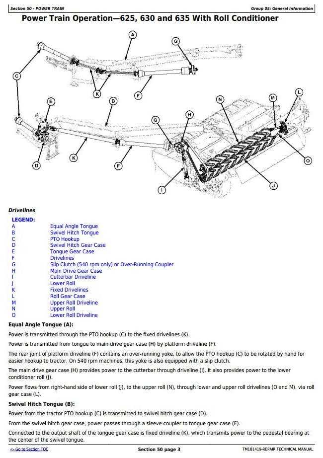 john deere 835 moco parts diagram