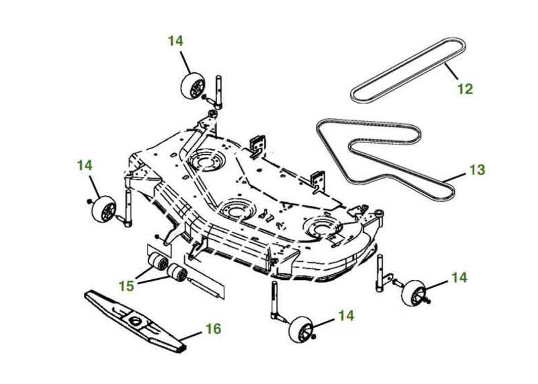 john deere deck parts diagram