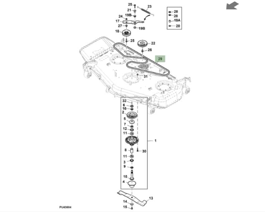 john deere deck parts diagram