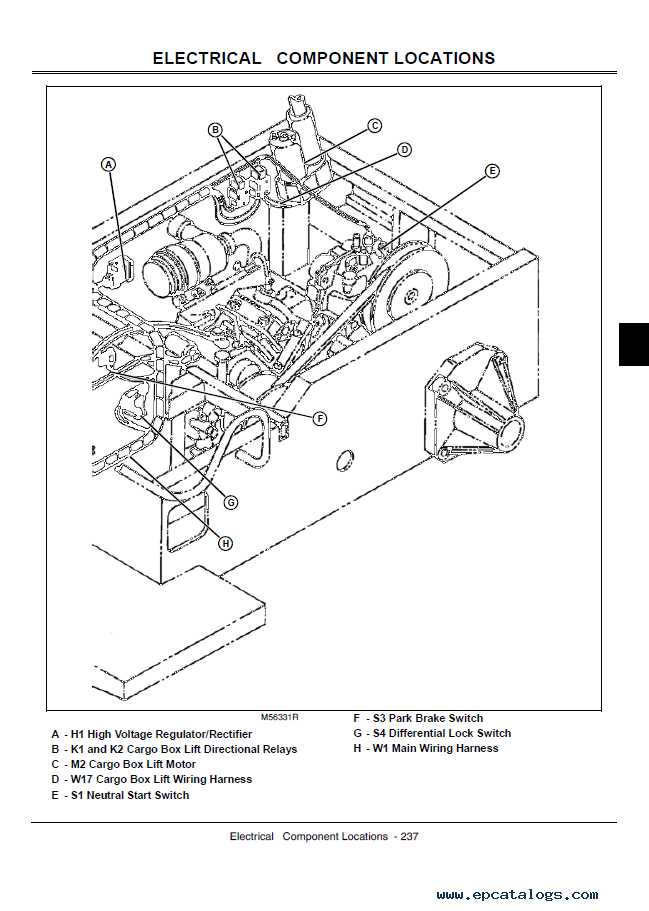 john deere gator 4x2 transmission parts diagram