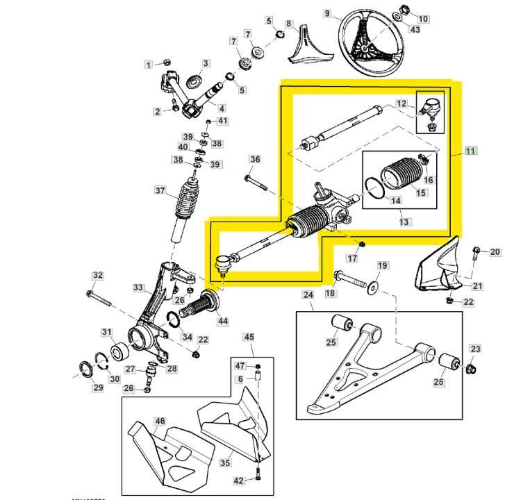 john deere gator hpx 4x4 parts diagram