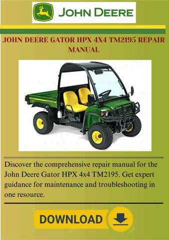 john deere gator hpx parts diagram