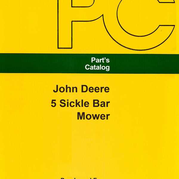 john deere number 5 sickle mower parts diagram