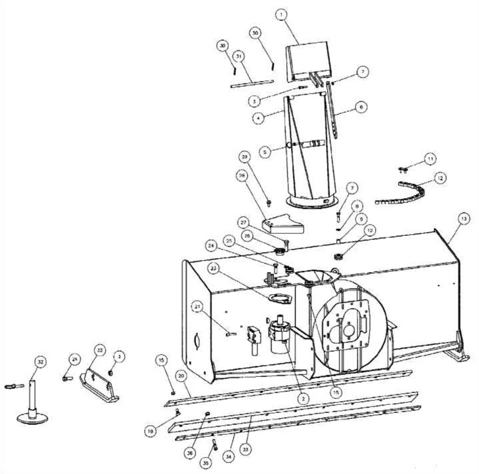 john deere snow blower parts diagram