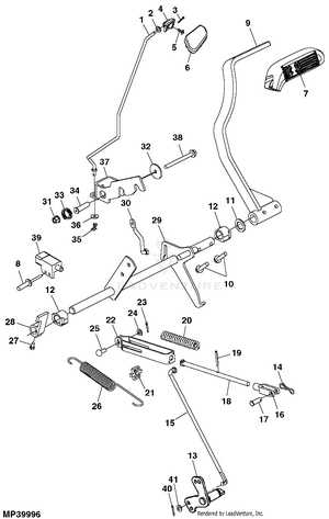 john deere x749 parts diagram