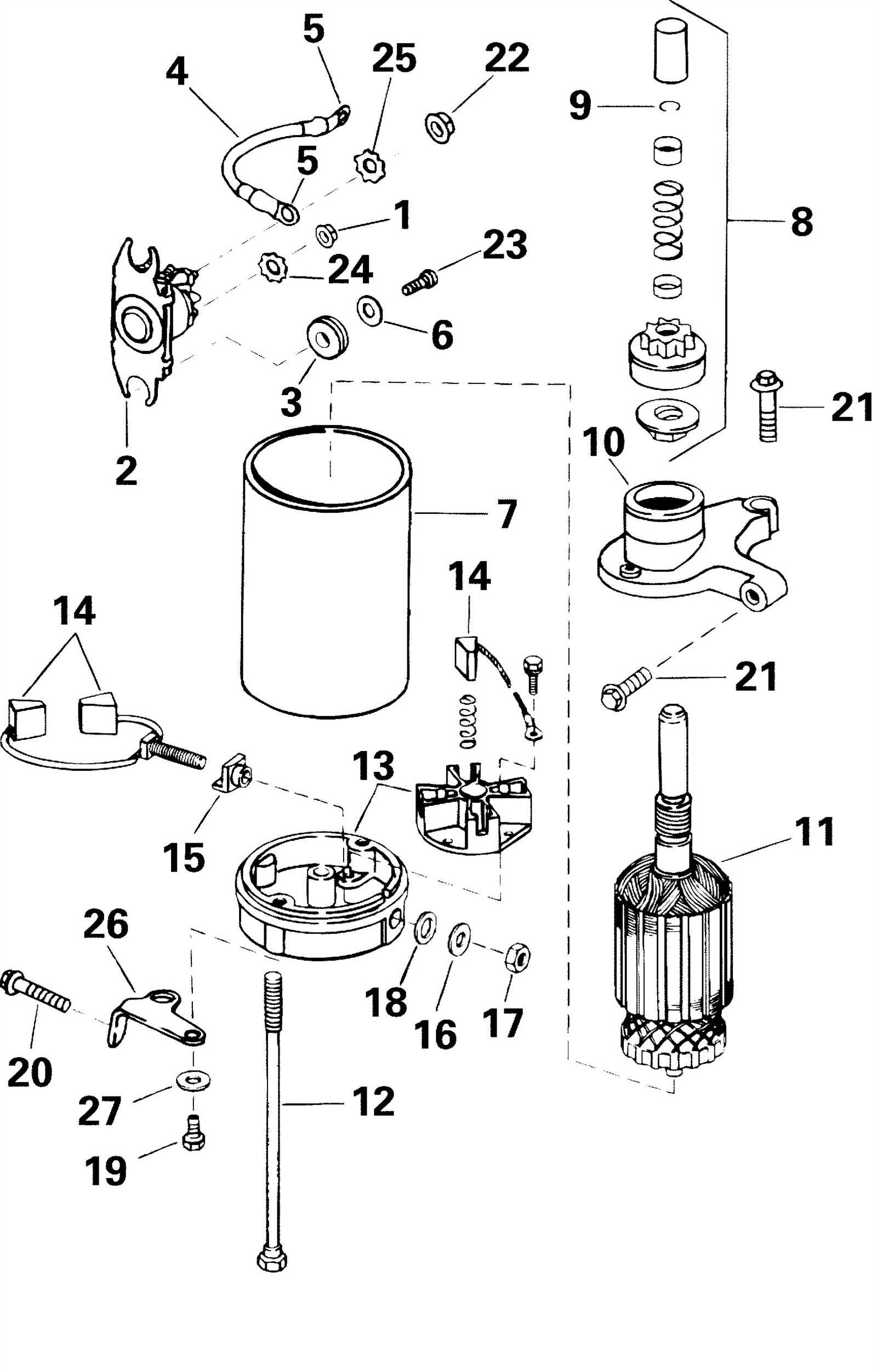 johnson 15 hp parts diagram