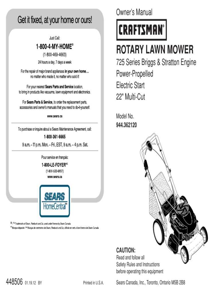 craftsman electric lawn mower parts diagram