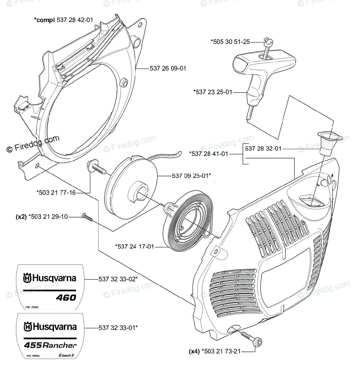 jonsered 455 parts diagram